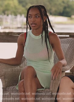 Nicole’s mint mesh mini dress on The Summer I Turned Pretty