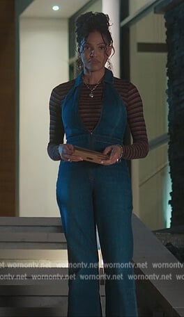 Talia’s denim jumpsuit on First Kill