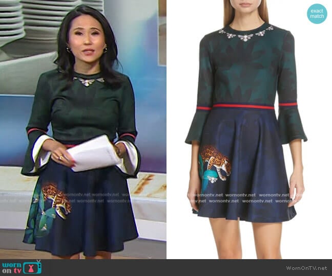 Ted Baker Emileen Floral Minidress worn by Vicky Nguyen on Today