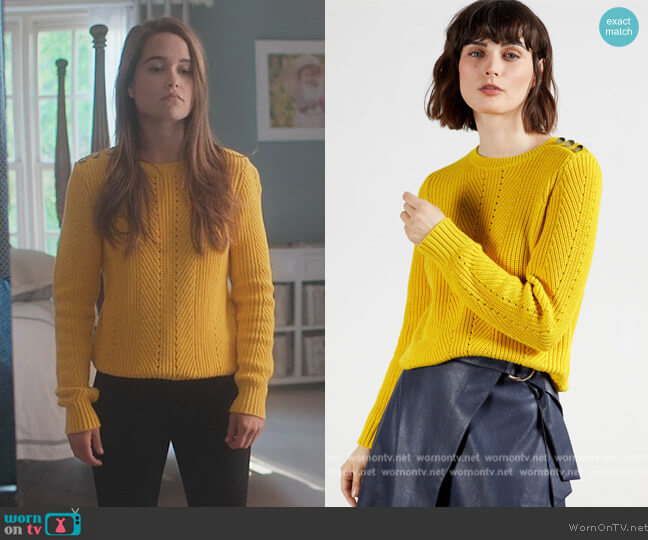 Ted Baker Hendrik Sweater worn by Juliette Fairmont (Sarah Catherine Hook) on First Kill