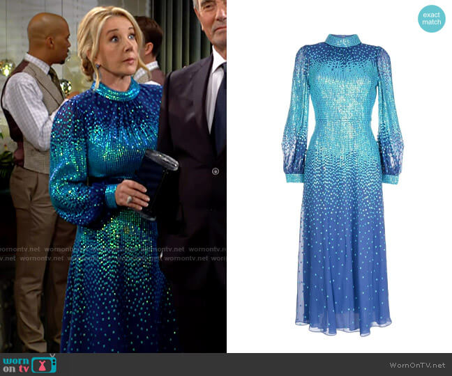 Temperley London Dreamer Dress worn by Nikki Reed Newman (Melody Thomas-Scott) on The Young and the Restless
