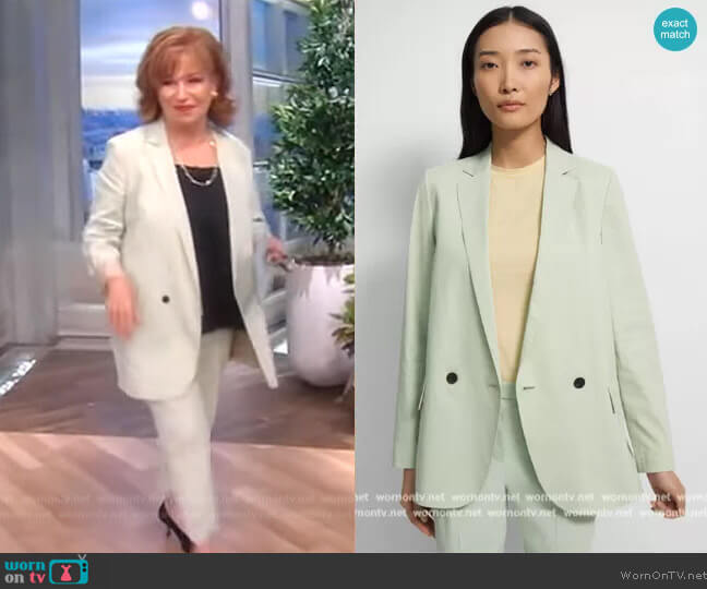 Theory Eco Crunch Double-Breasted Jacket worn by Joy Behar on The View