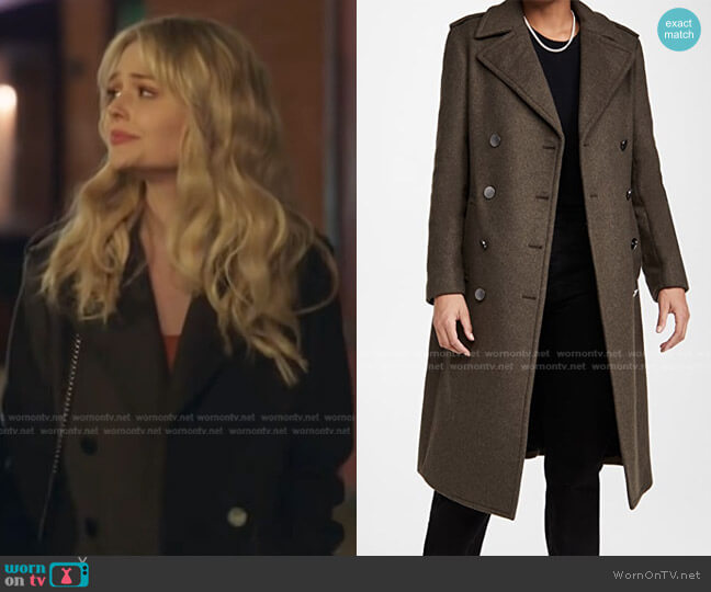 Theory Sargent Coat worn by Audrey Hope (Emily Alyn Lind) on Gossip Girl