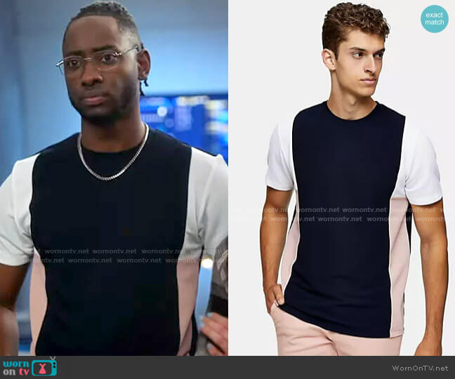 Topman Color Block T-shirt worn by Chester Phineas Runk (Brandon McKnight) on The Flash
