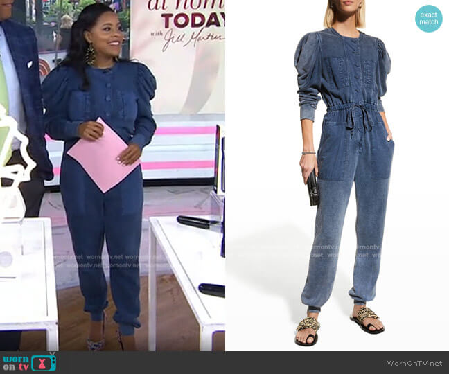 Ulla Johnson Sadie Jumpsuit worn by Sheinelle Jones on Today