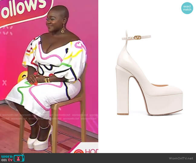Valentino Tan-Go Platform Sandals