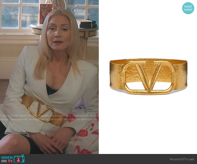 Valentino Vlogo Signature Metal Belt worn by Margot (Elizabeth Mitchell) on First Kill