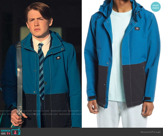 Vans Daleside Colorblock Hooded Windbreaker worn by Nick Nelson (Kit Connor) on Heartstopper