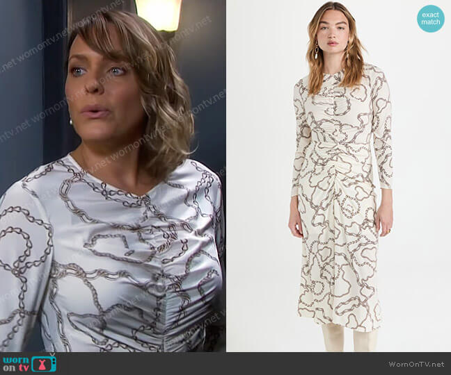 Veronica Beard Kersey Dress worn by Nicole Walker (Arianne Zucker) on Days of our Lives