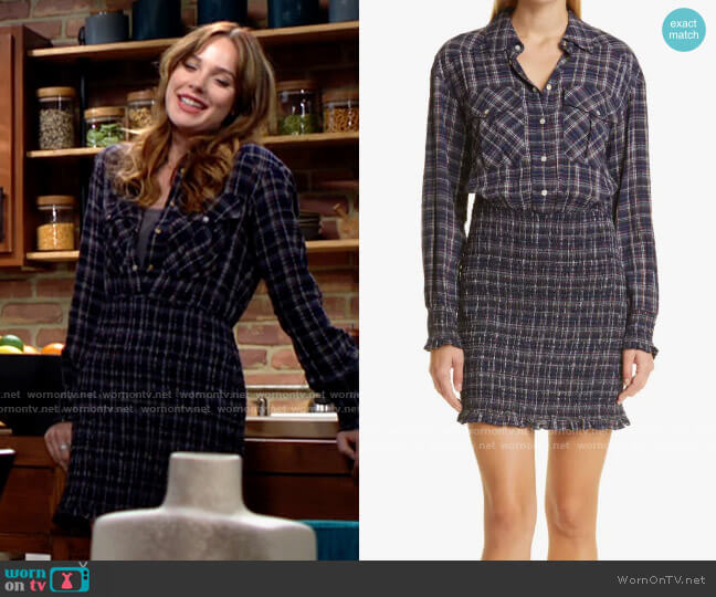 Veronica Beard Melnar Dress worn by Tessa Porter (Cait Fairbanks) on The Young and the Restless