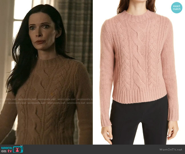Vince Shrunken Cable Sweater worn by Lois Lane (Elizabeth Tulloch) on Superman and Lois
