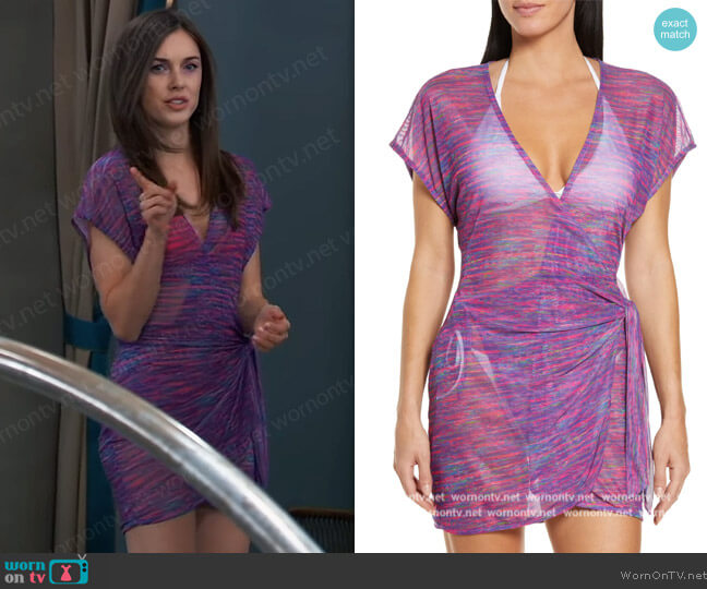 Vix Swimwear Emily Cover-Up Dress worn by Willow Tait (Katelyn MacMullen) on General Hospital