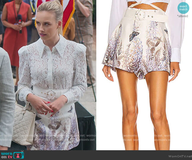 Zimmermann Luminous Belted Short worn by Elinor (Gracie Dzienny) on First Kill