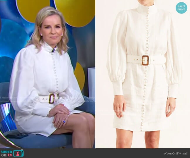 Zimmermann Luminous Mixed Ribbon Dress worn by Dr. Jennifer Ashton on Good Morning America