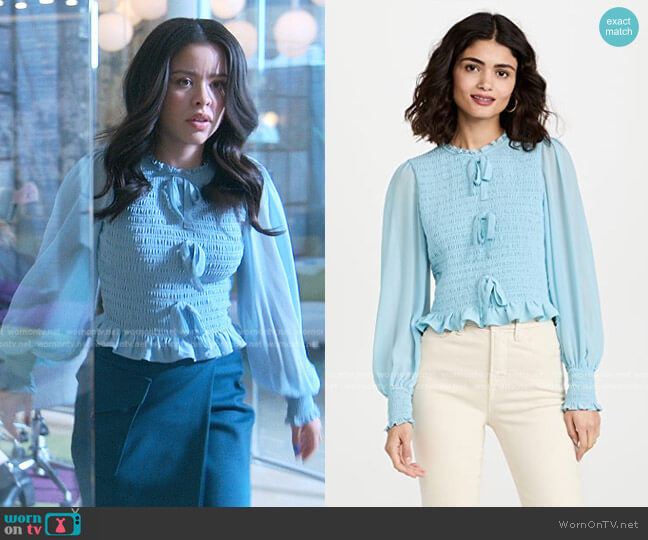 Cinq a Sept Audrina Top worn by Mariana Foster (Cierra Ramirez) on Good Trouble