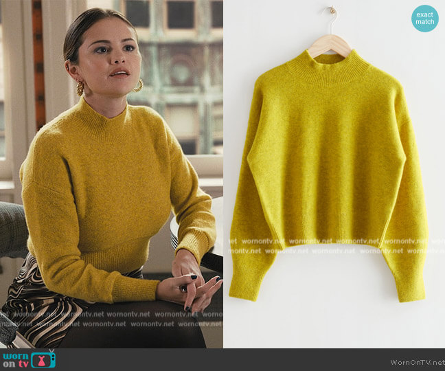 & Other Stories Mock Neck Sweater worn by Mabel Mora (Selena Gomez) on Only Murders in the Building