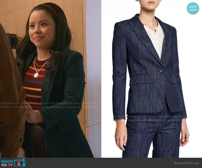 Joie Anilah Blazer worn by Mariana Foster (Cierra Ramirez) on Good Trouble