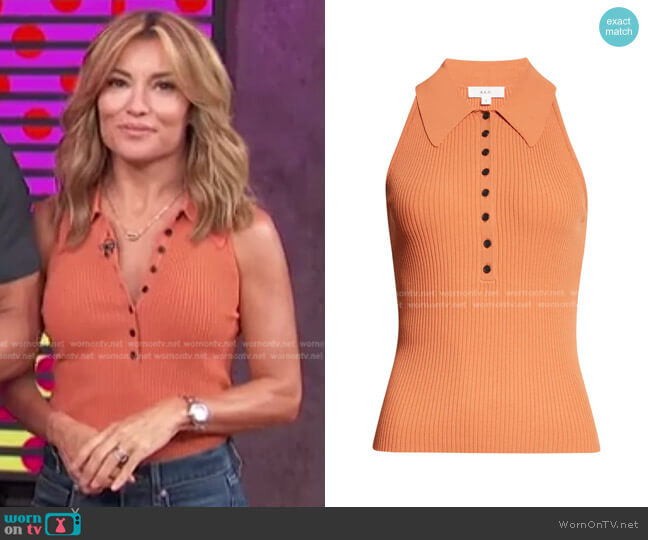 A.L.C. Asher Sleeveless Top worn by Kit Hoover on Access Hollywood