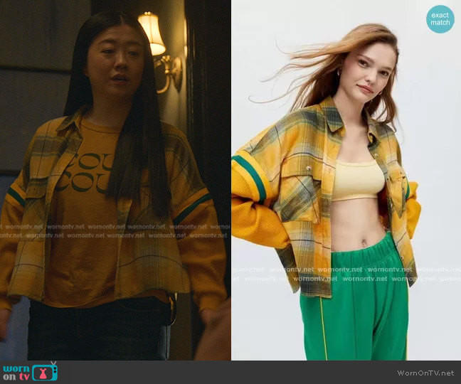 BDG Caleb Sporty Flannel Shirt worn by Alice Kwan (Sherry Cola) on Good Trouble