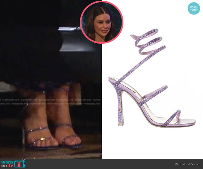 Rene Caovilla Cleo Jewel Sandals worn by Gabriela Windey on The Bachelorette