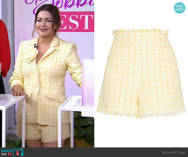 Cinq a Sept Coronado Shorts worn by Bobbie Thomas on Today