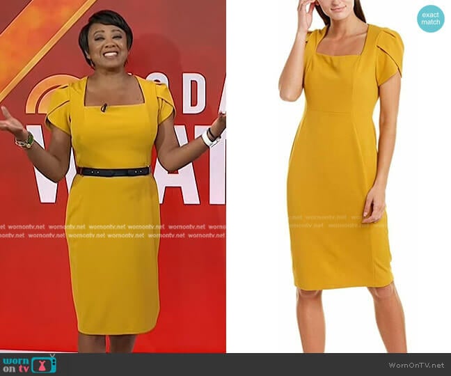 Donna Morgan Tulip Sleeve Sheath Dress