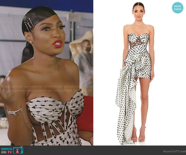 Eliya the Label Georgette Dress worn by Lesa Milan (Lesa Milan) on The Real Housewives of Dubai