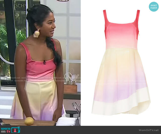 Esteban Cortazar Collective Ombre Flamenco Dress worn by Sarah Thomas on Today