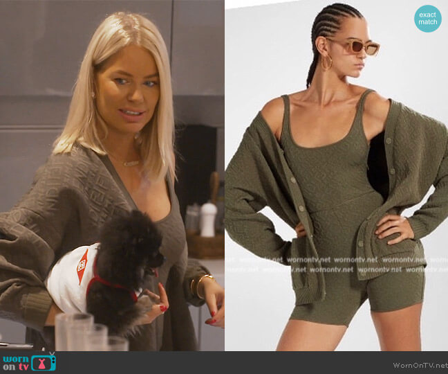 Fendi x Skims Fendi Monochrome Cardigan worn by Caroline Stanbury (Caroline Stanbury) on The Real Housewives of Dubai