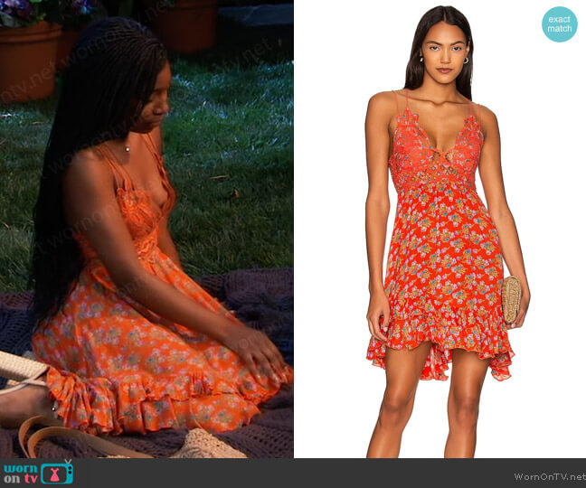 Free People FP One Adella Bralette worn by Trina Robinson (Tabyana Ali) on General Hospital