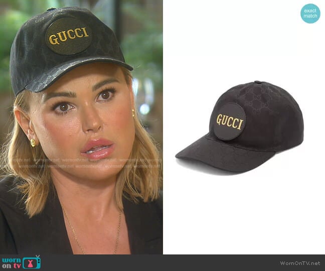 Gucci GG-Jacquard Cotton-Canvas Baseball Cap worn by Diana Jenkins on The Real Housewives of Beverly Hills