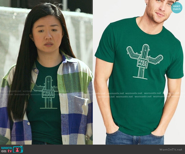 Old Navy Graphic Soft-Washed Tee worn by Alice Kwan (Sherry Cola) on Good Trouble