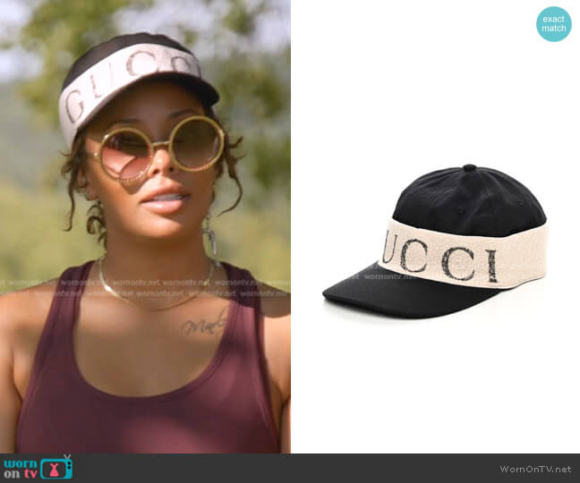 Gucci Gabardine Gucci Headband Baseball Hat worn by Eva Marcille Sterling on The Real Housewives Ultimate Girls Trip