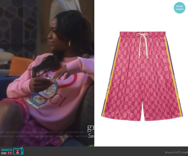 Gucci GG technical jersey shorts