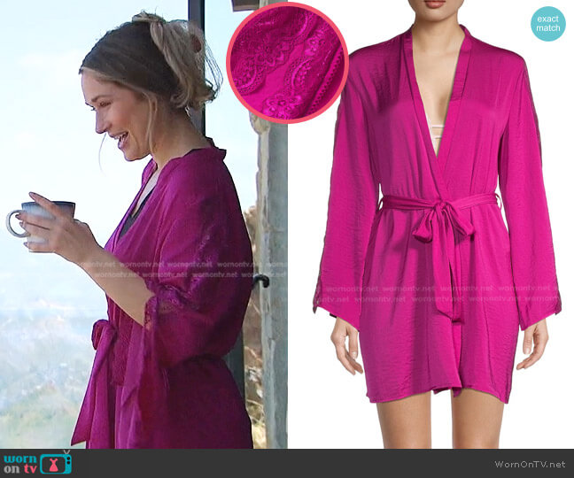 In Bloom Megan Satin Robe worn by Rachel Recchia on The Bachelorette