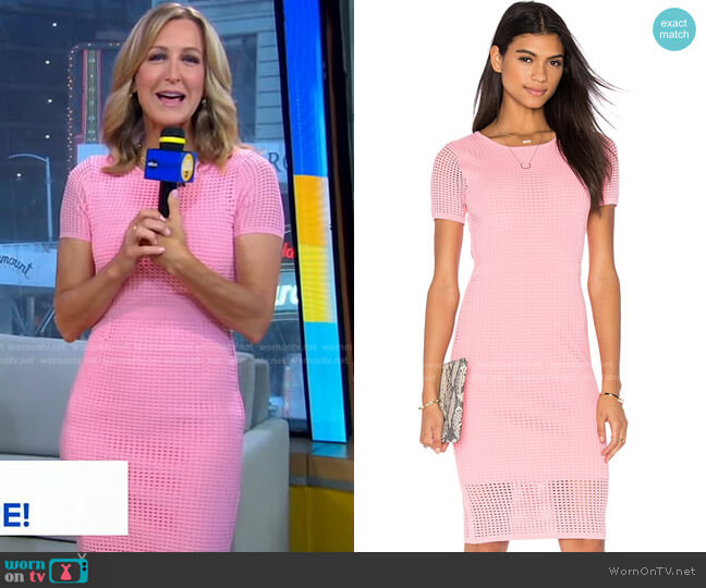 John & Jenn by Line Joyce Midi Dress worn by Lara Spencer on Good Morning America