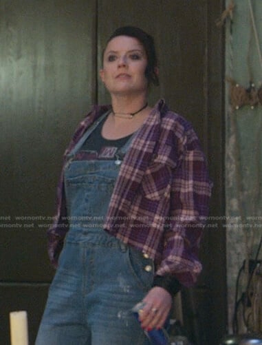 Kelly’s purple plaid shirt on Good Trouble