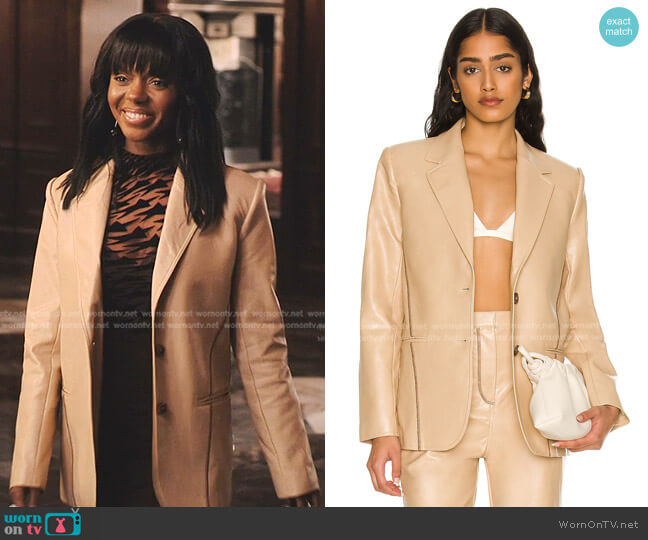 L'Academie Leena Blazer worn by Zenzi Fullington (Ashleigh Murray) on Tom Swift