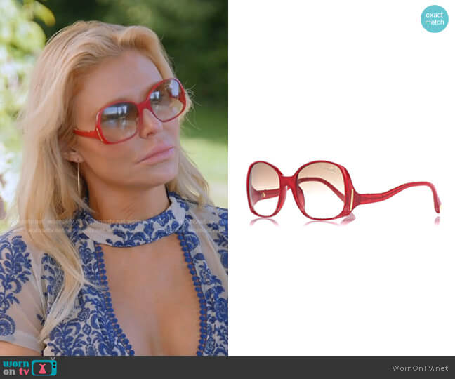 Louis Vuitton Gina Sunglasses worn by Brandi Glanville on The Real Housewives Ultimate Girls Trip