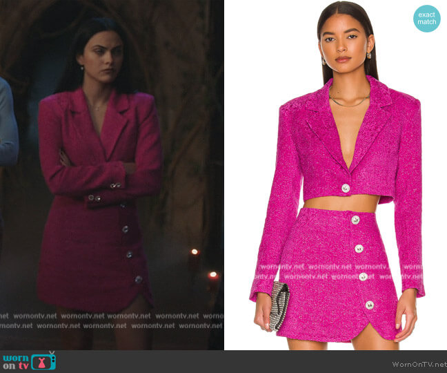 Majorelle Penelope Top worn by Veronica Lodge (Camila Mendes) on Riverdale