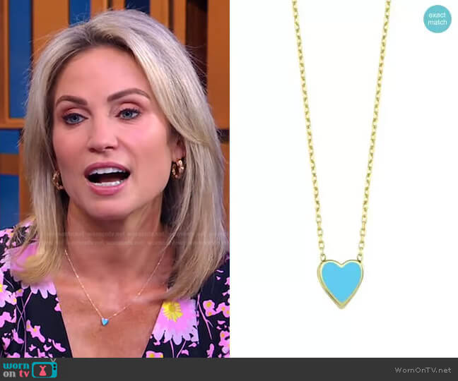 Ragen One Love Necklace in Blue worn by Amy Robach on Good Morning America