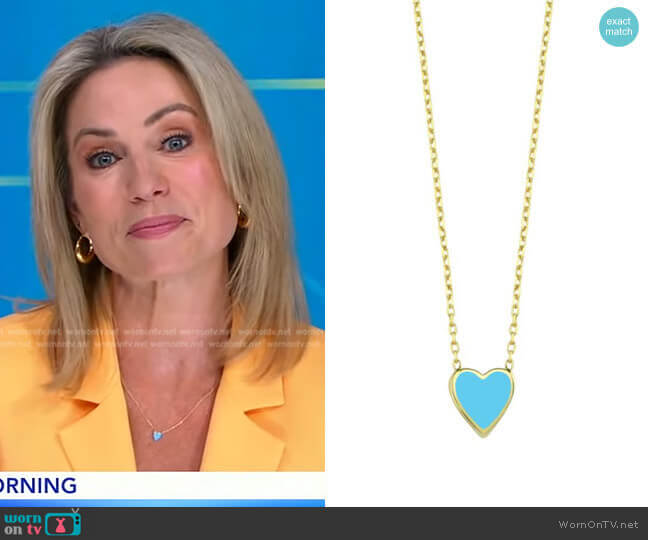 Ragen One Love Necklace in Blue worn by Amy Robach on Good Morning America