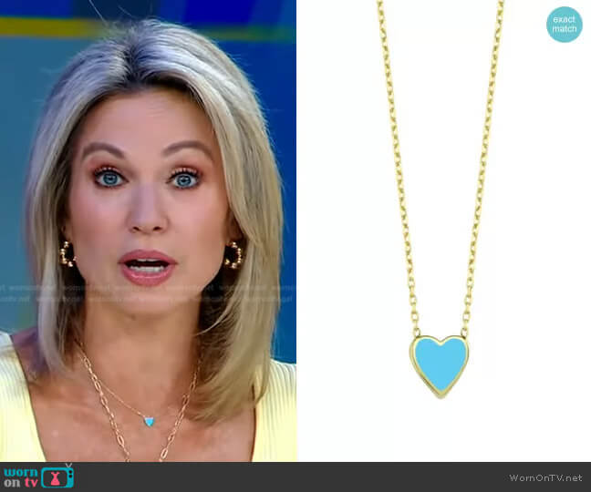 Ragen One Love Necklace in Blue worn by Amy Robach on Good Morning America
