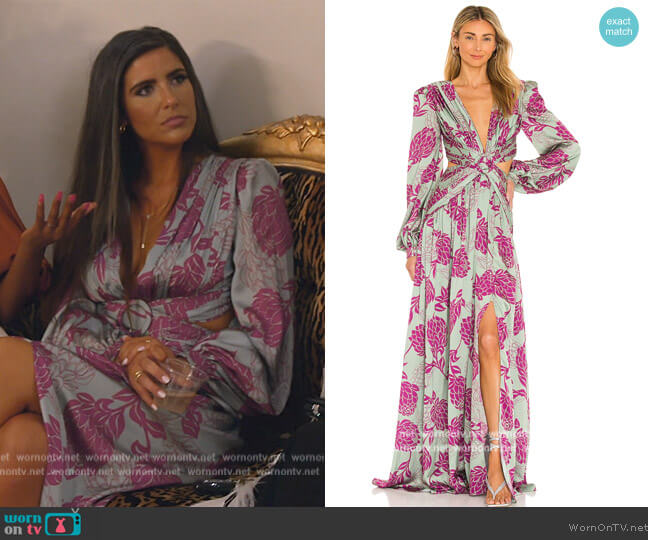 PatBO Celia Cutout Maxi Dress worn by Madison LeCroy on Southern Charm
