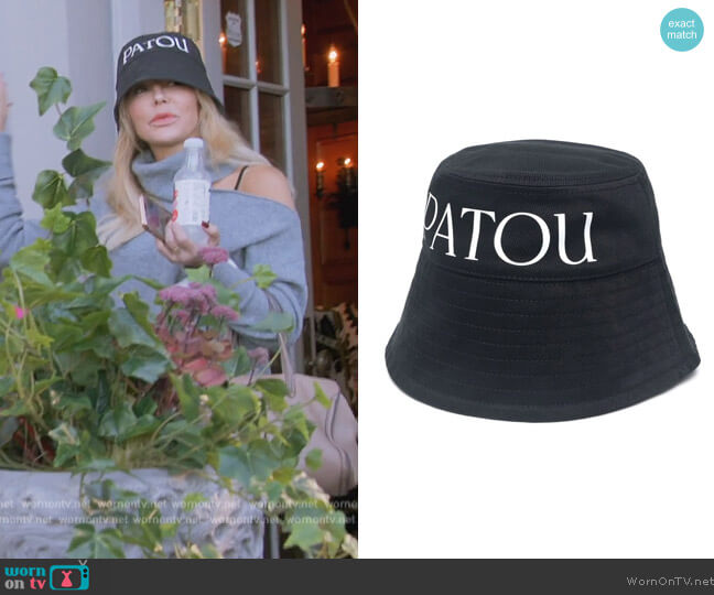 Patou Logo-print bucket hat worn by Tamra Judge on The Real Housewives Ultimate Girls Trip