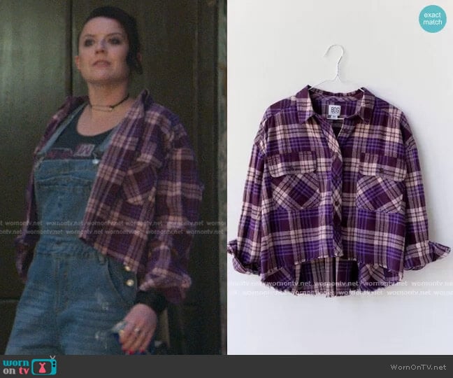BDG Rayne Flannel Plaid Button-Down Shirt