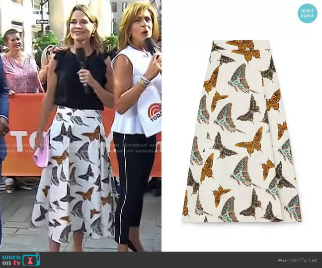 G. Label Rigby Circle Skirt worn by Savannah Guthrie on Today