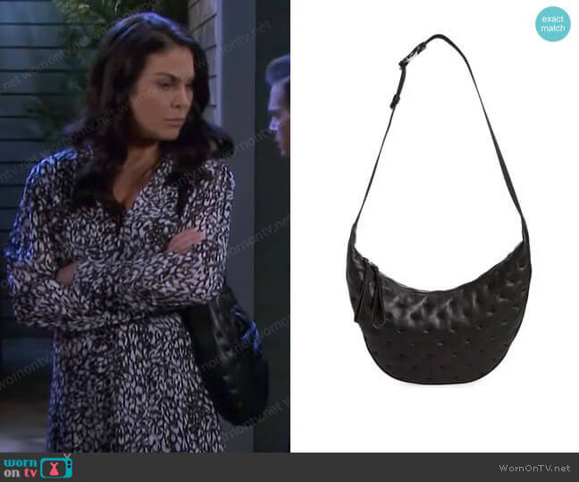 Rag & Bone Riser Leather Crossbody Bag worn by Chloe Lane (Nadia Bjorlin) on Days of our Lives