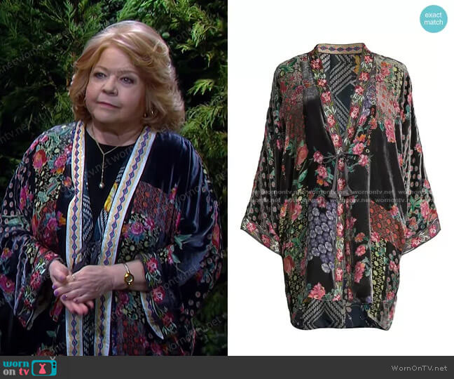 Johnny Was Rose Reversible Burnout Talullah Jacket