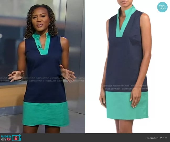 Sail to Sable Kelly Shift Dress worn by Janai Norman on Good Morning America
